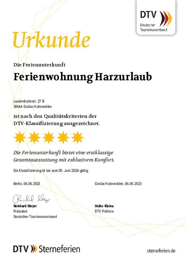 Ferienwohnung Harzurlaub Goslar Esterno foto